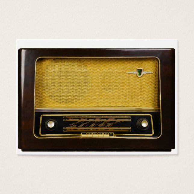 gammal radio visitkort (Framsidan)