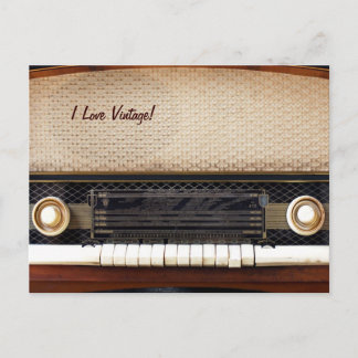 Gammal radio vykort