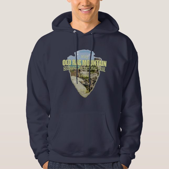Gammal Rag Mtn (pilhuvud) Hoodie (Framsida)