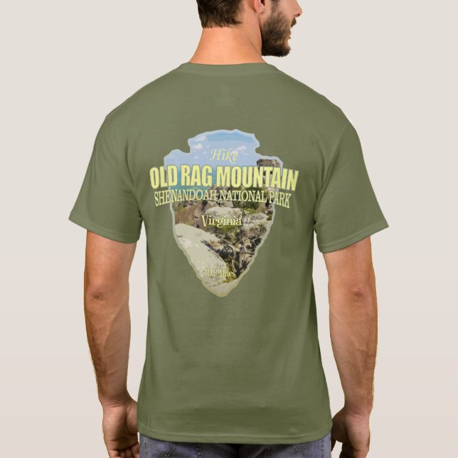 Gammal Rag Mtn (pilhuvud) T Shirt (Baksida)