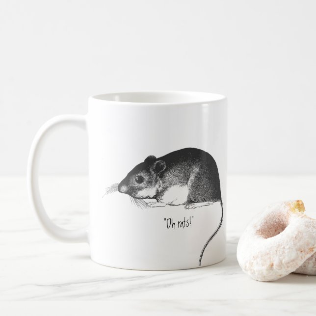 gammal råtta  kaffemugg (Med munk)