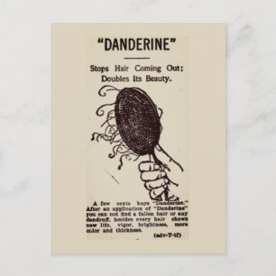 Gammal reklam: Danderine Vykort
