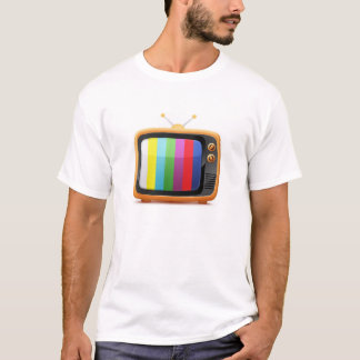 Gammal Retro televisionT-tröja Tee Shirt