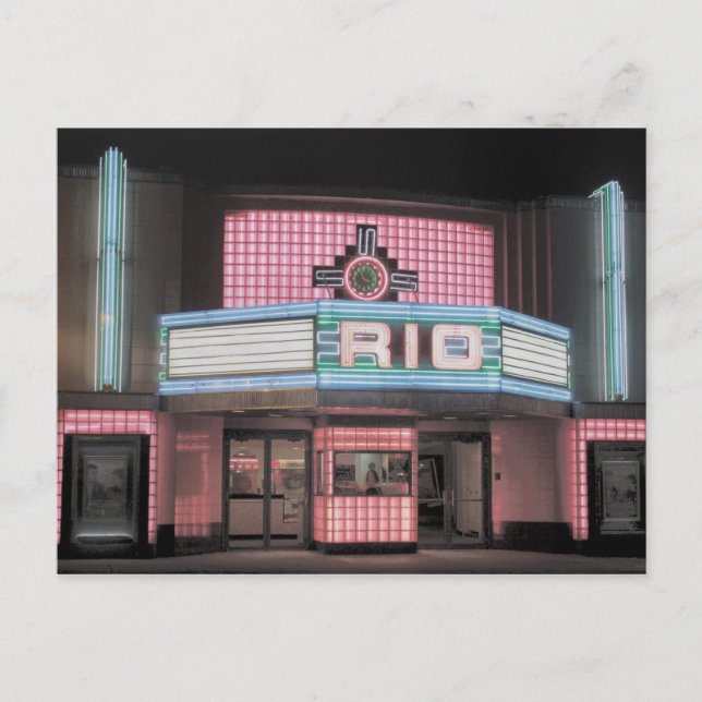 Gammal Rio Theater Vykort (Framsida)