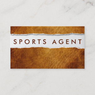 Gammal riven sönder papper sportagentvisitkort visitkort