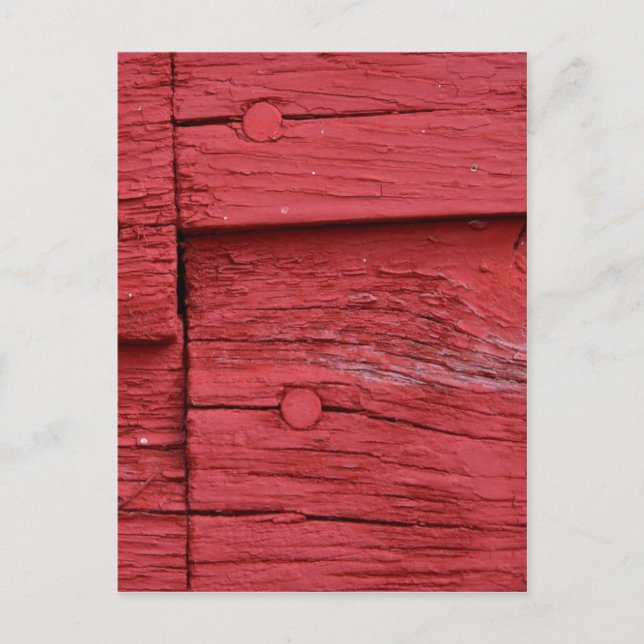 Gammal röd färg vykort (Framsida)