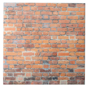 Gammal röd tegelstenväggstruktur kakelplatta