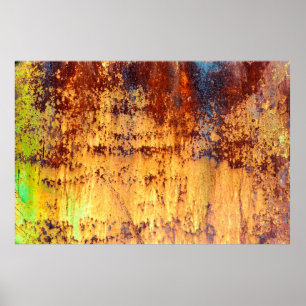 Gammal rost i metall och struktur, metall poster