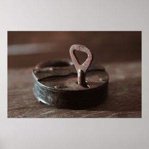 Gammal rostig doorlock poster