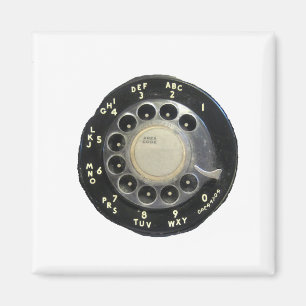 Gammal roterande Mobilare kalender Magnet