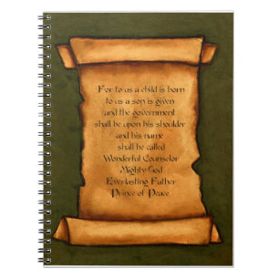 Gammal rulla: Scripture bibelVerse: Isaiah Anteckningsbok