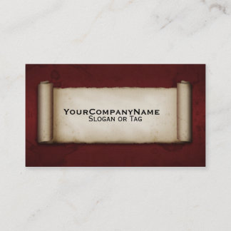 Gammal rulla visitkort