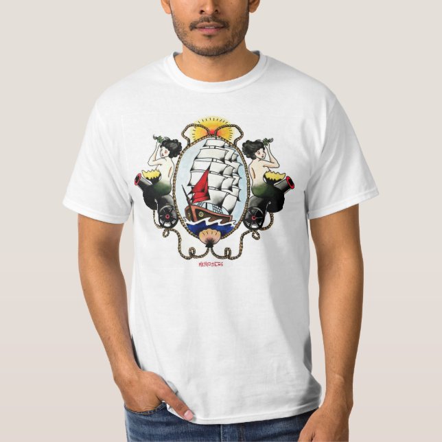 Gammal salt hund tee shirt (Framsida)