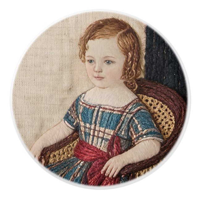 Gammal Sampler Sjökaptenens Dotter Knopp (Framsidan)