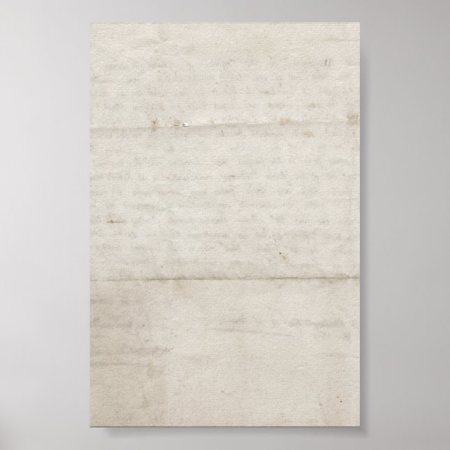 Gammal sänkt Papper Poster (Framsidan)