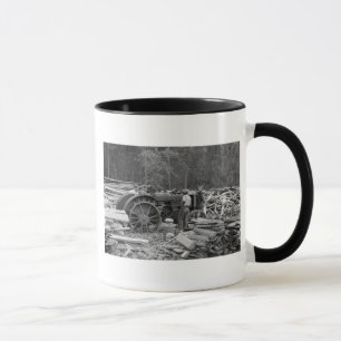 Gammal Sawmill Traktor, 1935 Mugg