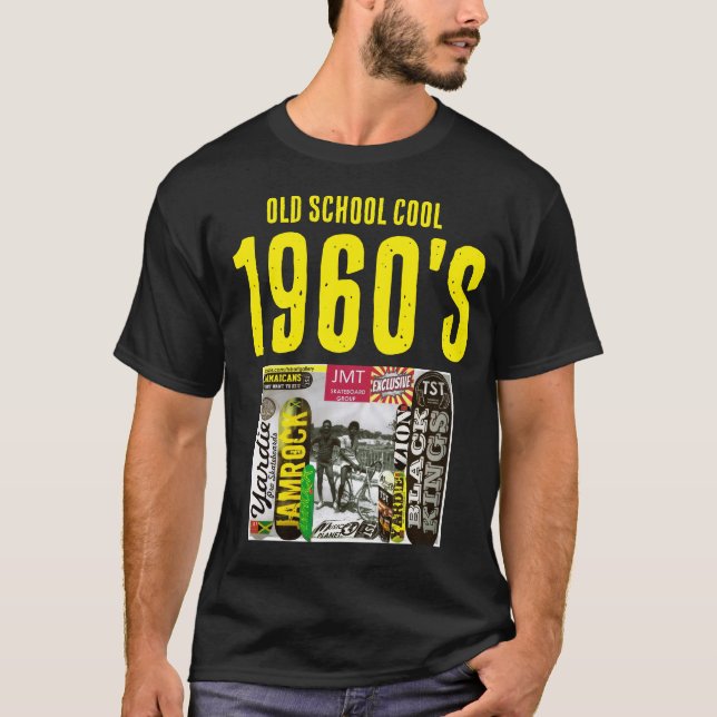GAMMAL SCHOOL COOL 1960 Basic Mörk T-Shirt (Framsida)