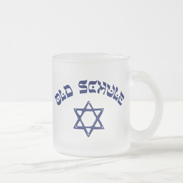 Gammal Schule Judisk Stjärna Judendom Gammal Skola Frostad Glasmugg (Höger)
