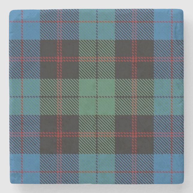Gammal Scots krogklanGuthrie Tartan Underlägg Sten (Framsidan)