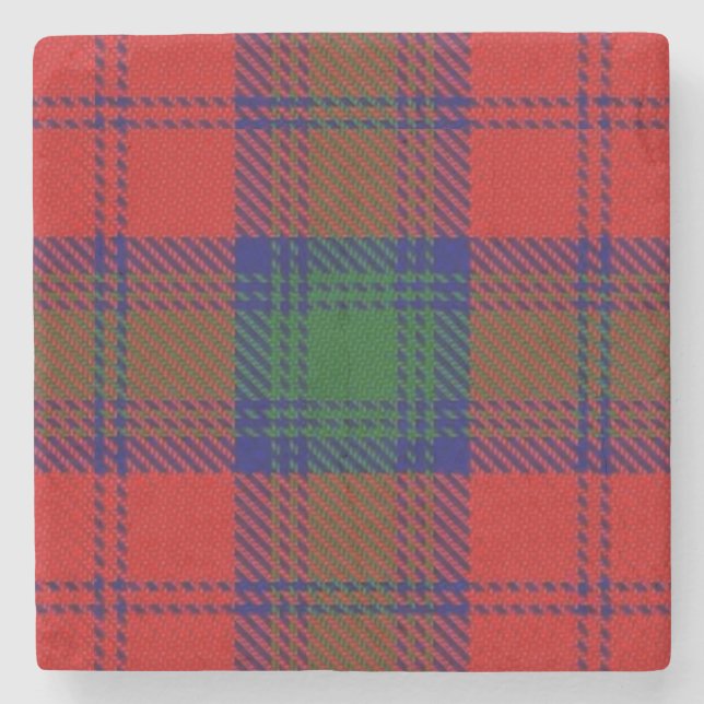 Gammal Scots krogklanLindsay Lindsey Tartan Stenunderlägg (Framsidan)