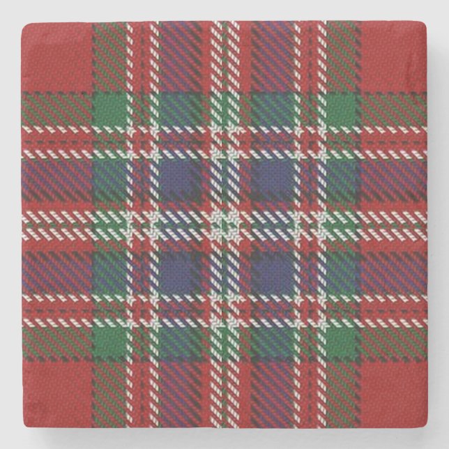 Gammal Scots krogklanMacFarlane Tartan Stenunderlägg (Framsidan)