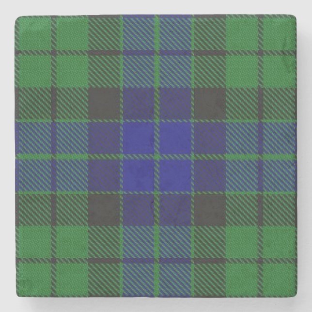 Gammal Scots krogklanMacKay Tartan Stenunderlägg (Framsidan)