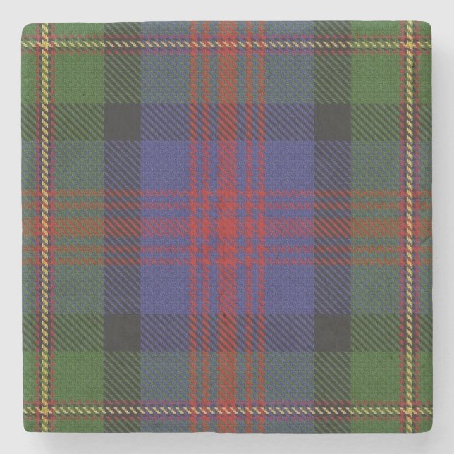 Gammal Scots krogklanMacLennan Tartan Stenunderlägg (Framsidan)