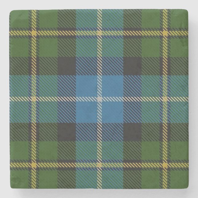 Gammal Scots krogklanMacNeil Tartan Stenunderlägg (Framsidan)