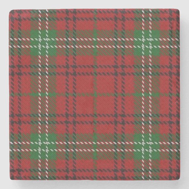 Gammal Scots krogklanMorrison Tartan Underlägg Sten (Framsidan)