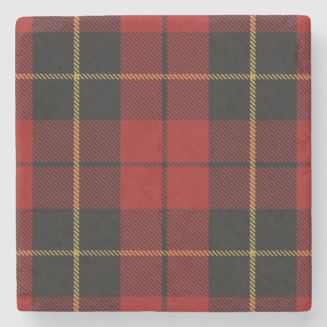 Gammal Scots krogklanWallace Tartan Underlägg Sten (Framsidan)