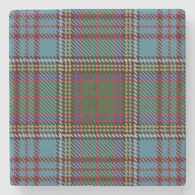 Gammal Scots Tartan för krogklanandersson Underlägg Sten (Framsidan)