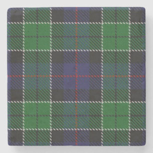 Gammal Scots Tartan för krogklanLeslie jakt Underlägg Sten
