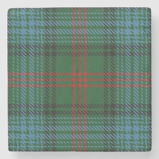 Gammal Scots Tartan för krogklanRoss jakt Stenunderlägg (Framsidan)