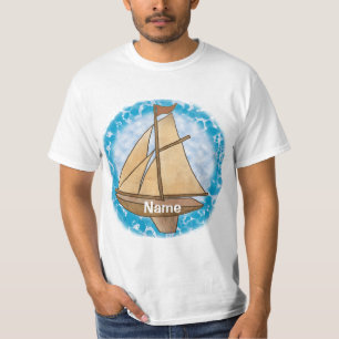 Gammal segelbåt t-shirt