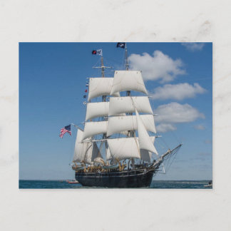 Gammal segelfartygs vykort