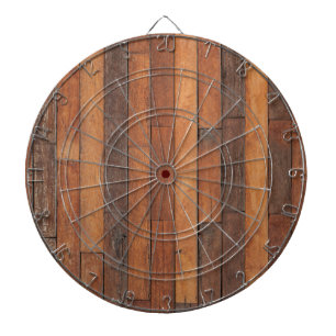 Gammal sjaskig Wood durk Darttavla