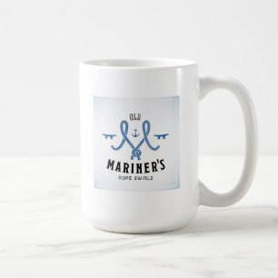 Gammal sjömanaffisch kaffemugg