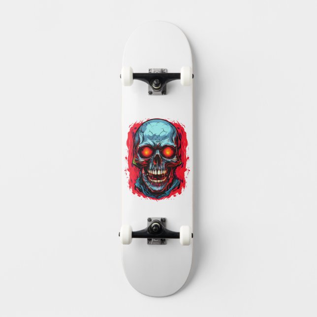 Gammal Skalle Mini Skateboard Bräda 18,5 Cm (Framsida)