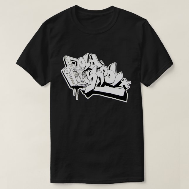 GAMMAL SKJORTA FÖR SKOOL-HIP HOPGRAFITTI T T-SHIRT (Design framsida)