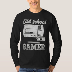 Gammal Skol Gamer Arkad Nörd Citat Konsol Hobby A T Shirt