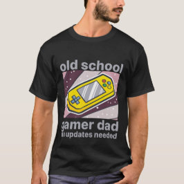 Gammal Skol Gamer Pappa Retro Konsoll Konst T Shirt