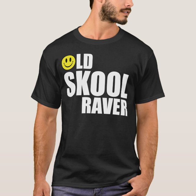 Gammal Skool Raver 2 Tee Shirt (Framsida)