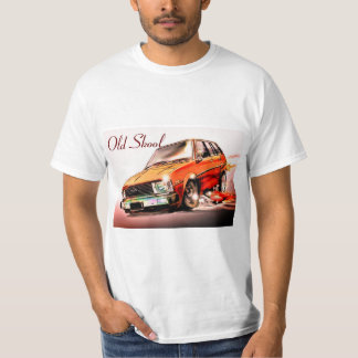 Gammal Skool Toyota Corolla tecknad T Shirt