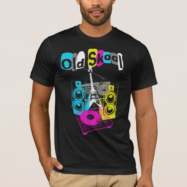 Gammal Skool utslagsplats T Shirt (Framsida)