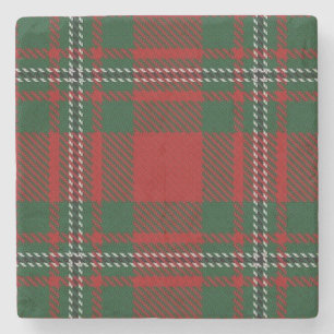Gammal skotsk Klan Gregor MacGregor Tartan Underlägg Sten
