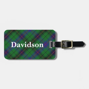 Gammal skotteklanDavidson Tartan Bagagebricka