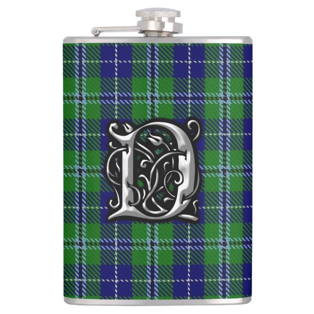 Gammal Skottland för klanDouglas Tartan flaska Fickplunta (Framsidan)
