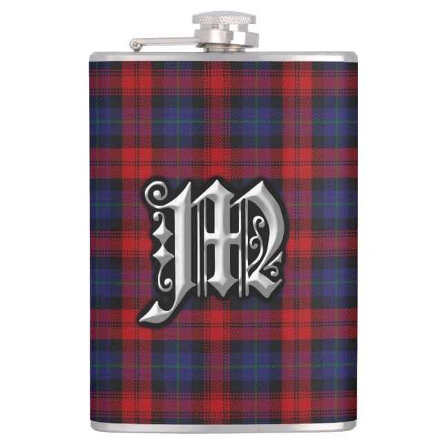 Gammal Skottland för klanMacLachlan Tartan flaska Fickplunta (Framsidan)