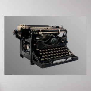 Gammal skrivmaskin poster