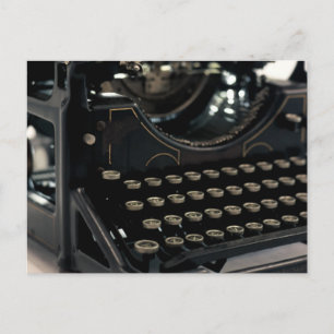 Gammal skrivmaskin vykort